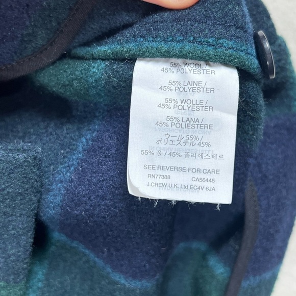 Wallace & Barnes Military Wool Blackwatch Chore Coat Tartan Flannel Shacket - Picture 12 of 13